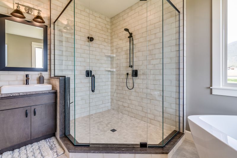 Finished Shower with Elegant Details
